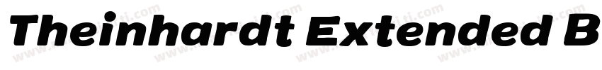 Theinhardt Extended Black Italic字体转换